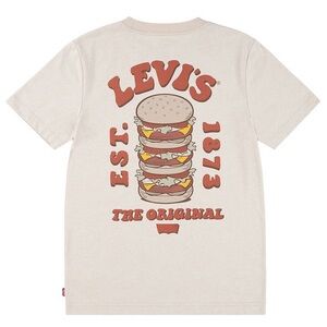 Levi’s Boys Hamburger Burger Logo Short Sleeve Tee Shirt